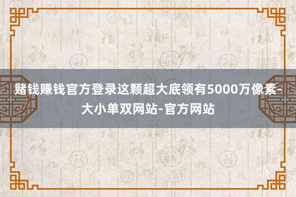 赌钱赚钱官方登录这颗超大底领有5000万像素-大小单双网站-官方网站